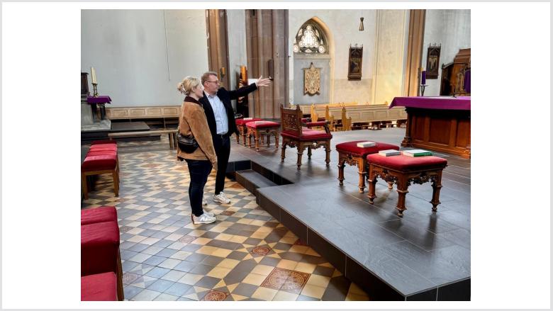 Besuch der Kirche in Hermges 