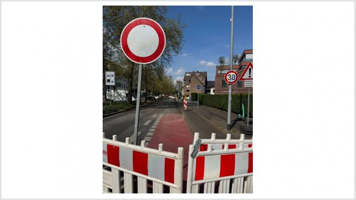 Hohenzollernstraße Mönchengladbach gesperrt